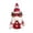 Red, variant on Christmas Gnome Plush Ornament, Cute Santa Figurine with Red/White Design, Great Holiday Gift & Festive Home Decor