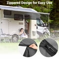 thumbnail image 2 of Yescom 8x15' RV Awning Sun Shade Screen Black Mesh UV Blocker RV Awning Shade for Camping Trailer Camper Patio Outdoor, 2 of 9