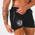 thumbnail image 2 of 2023 New Men Fitness Bodybuilding Shorts Summer Man Gyms Workout Male Breathable Quick Dry Sportswear Jogger Beach Short Pants, 2 of 6