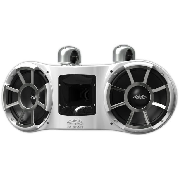 Doble Bocinas de Torre Marina Wet Sounds REV 410 W-FC SA V2 800 Watts 10 Pulgadas Color Blanco Wet Sounds REV410WFCSAV2