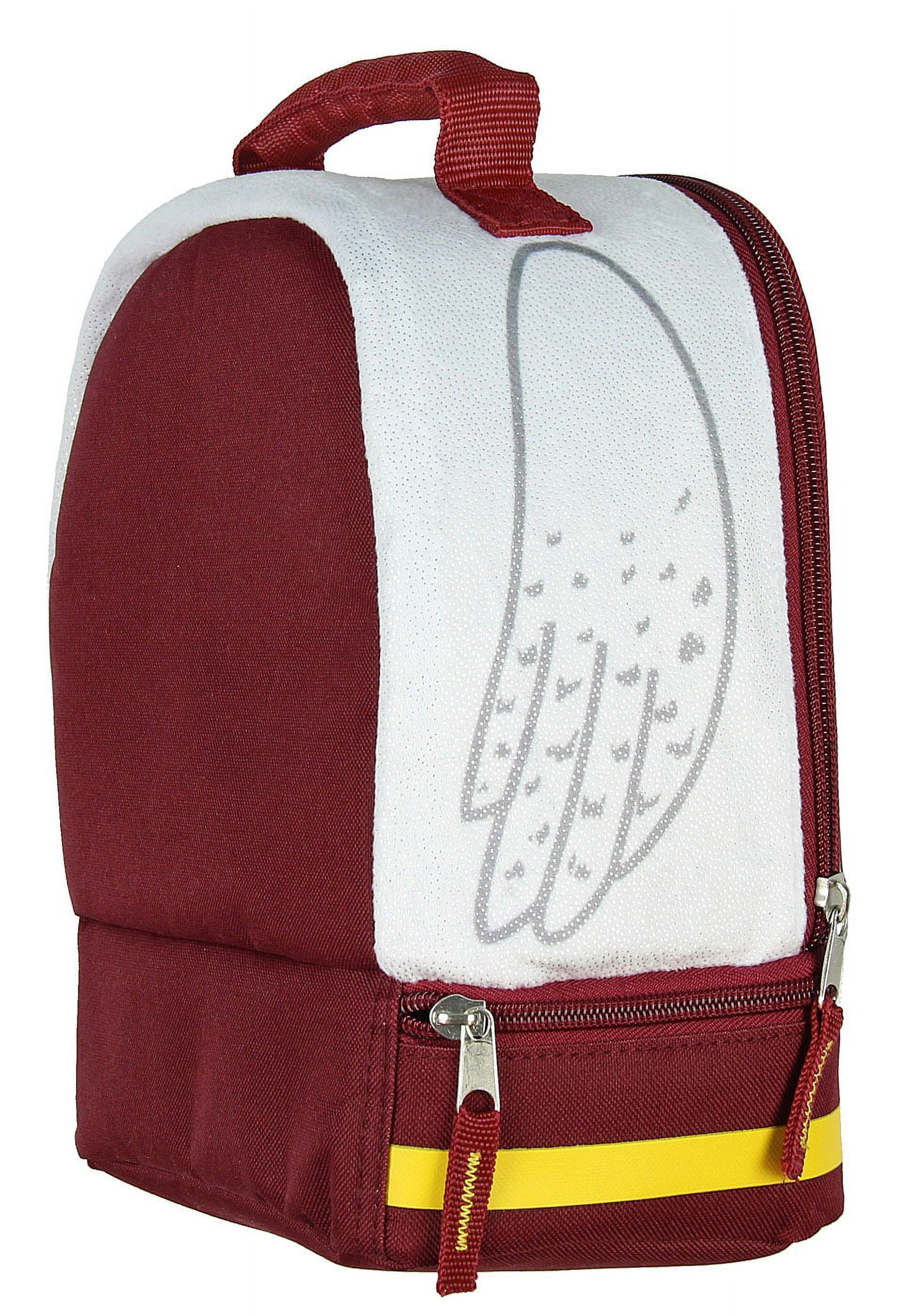 Harry Potter Hedwig the Owl Gryffindor House Dual Compartment Insulated Lunch Box Tote Bag 10"