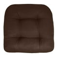 thumbnail image 3 of Indoor-Outdoor Reversible Patio Seat Cushion Pad 12 Pack - Chocolate 19" x 19", 3 of 5