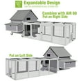 thumbnail image 6 of Aivituvin Large Chicken Coop on Wheels, Mobile Wooden Hen House Poultry Cage with Nesting Boxes for 6-8 Chickens, Weatherproof, 6 of 8