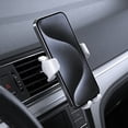 thumbnail image 3 of White Car Vent Phone Mount Universal Air Vent Clip Holder For Cell Phone Navigation Dashboard Bracket, 3 of 7