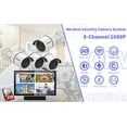 thumbnail image 5 of {36 Infrared Led Super Night Vision & All-in-One} 8 Channel 5.0MP NVR 2pcs Wireless 2K 3.0MP Indoor/Outdoor Surveillance Camera System with 2TB Hard Drive, 5 of 6