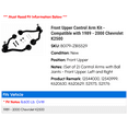 thumbnail image 2 of Front Upper Control Arm Kit - Compatible with 1989 - 2000 Chevy K2500 1990 1991 1992 1993 1994 1995 1996 1997 1998 1999, 2 of 3