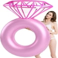 thumbnail image 1 of EASTIN Inflatable  Ring Pool Float - Engagement Ring Bachelorette Party Float Stagette Decorations Swimming Tube Floaty Outdoor Water Lounge, 1 of 7