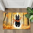 thumbnail image 4 of Welcome Fall Scottish Terrier Strolling Through the Autumn Maple Forest Doormat Scottie Dog Lover Gifts Indoor Outdoor Welcome Mat - 12012, 4 of 5