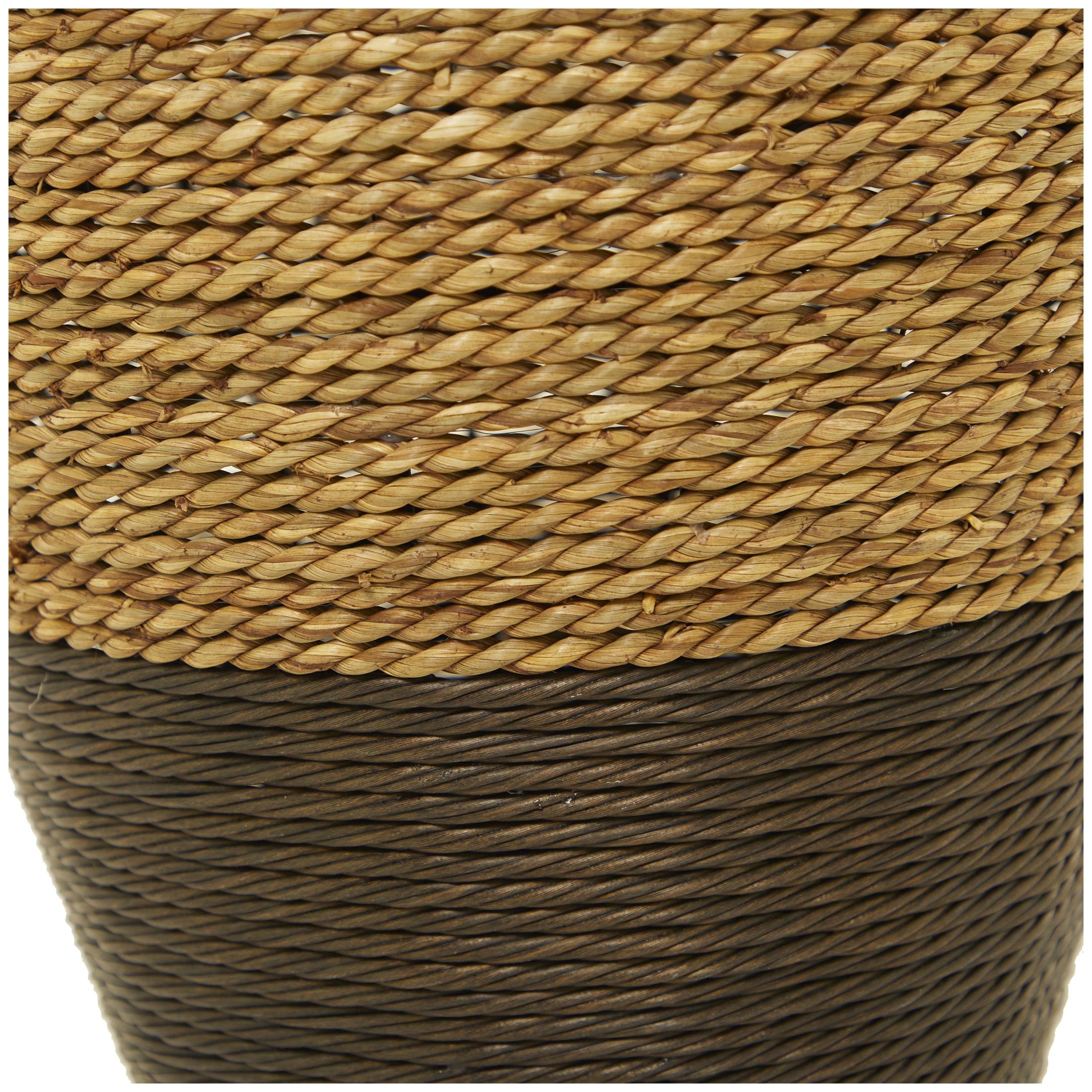 DecMode 27" Handmade Tall Woven Floor Brown Seagrass Vase