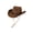 Coffee, variant on Wide Brim Straw Cowboy Hat for Men Women, UPF50+ Adjustable Summer Beach Sun Hat