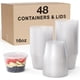 thumbnail image 1 of Pack Of 48 Disposable Thickened Round Plastic Bowls With Lids, Soup Bowls, Plastic Lunch Boxes, Snack Bowls, Food Leak-proof Containers, 1 of 2