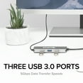 thumbnail image 6 of Plugable USB C Hub Multiport Adapter, 7-in-1 Hub Compatible with MacBook Pro, Windows, Chromebook, Dell XPS, Thunderbolt 3 and More, 6 of 9