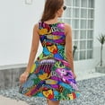 thumbnail image 6 of Mola De Panama Ocean Sundress Sleeveless Dress Summer Women Clothes Dress for Women Dresses, 6 of 7
