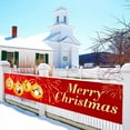 thumbnail image 4 of Moocorvic Christmas Banner Outdoor - 98.42x19.68 Inches, Christmas Front Porch Trim, Christmas Yard Banner, Christmas Yard Trim, 4 of 6