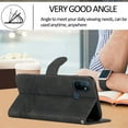 thumbnail image 3 of For One Plus Nord 100 4G Wallet Phone Case Durable PU Leather Flip Cover-Black, 3 of 3