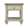 thumbnail image 2 of Sunset Trading Shades of Sand Wood End Table in Cream Puff/Walnut Brown, 2 of 2
