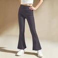 thumbnail image 2 of ZBSOKO Girls Yoga Pants High Waisted Stretch Full Length Flare Leggings Solid Color Pull On Athletic Trousers 3-15Y Workout Fashion Pant, 2 of 6