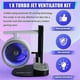 thumbnail image 1 of USB Jet Fan Desktop Turbofan Engine Fan Blue Light, 1 of 5