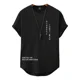 thumbnail image 1 of Playera Hombre Camiseta Con Estampado De Slogan Largo Curvo, 1 of 3