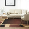 thumbnail image 3 of Home Dynamix Premium Rizzy Contemporary Abstract Border Area Rug, Brown/Beige, 7'8"x10'7", 3 of 6