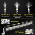 thumbnail image 3 of LED Light Bar 42Inch Curved 785W  78500lm Triple Row Flood Spot Combo Beam Led Bar Driving Lights Super Bright Led Off Road Lights for Trucks Jeep SUV UTV ATV Boat 4WD, 3 of 15