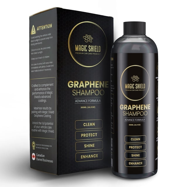 Magic Shield Shampooing au Graphène – Lavage de Voiture au pH Neutre / Protection Avancée Hydrophobe et SiO2