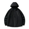 thumbnail image 1 of LOVZFMLL Vestes pour Femmes Nouvelle Veste à Capuche pour l'Extérieur, Escalade, Sports, Couleur Unie, Veste Rigide, 1 of 7