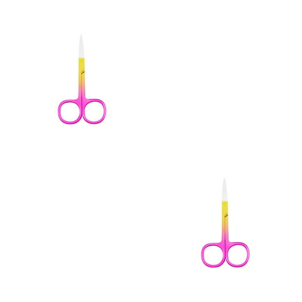 Seitruly Alicates para cutículas de uñas Tijeras de acero inoxidable Galvanoplastia Spray Oro Rosa Spray Oro Rosa 2piezas