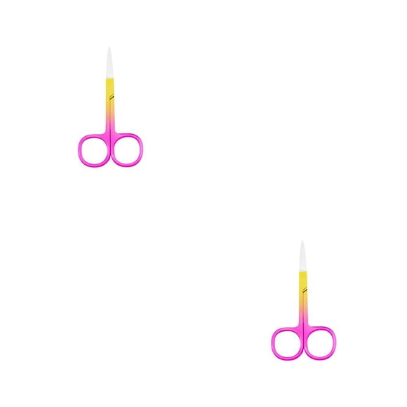 Seitruly Alicates para cutículas de uñas Tijeras de acero inoxidable Galvanoplastia Spray Oro Rosa Spray Oro Rosa 2piezas