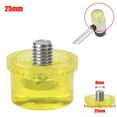 thumbnail image 1 of BUYISI Hammer Head Swift Replacement Rubber Hammer Head Boost Efficiency During Car Dent Repair Yellow And In 4 Sizes 25Mm, 1 of 5