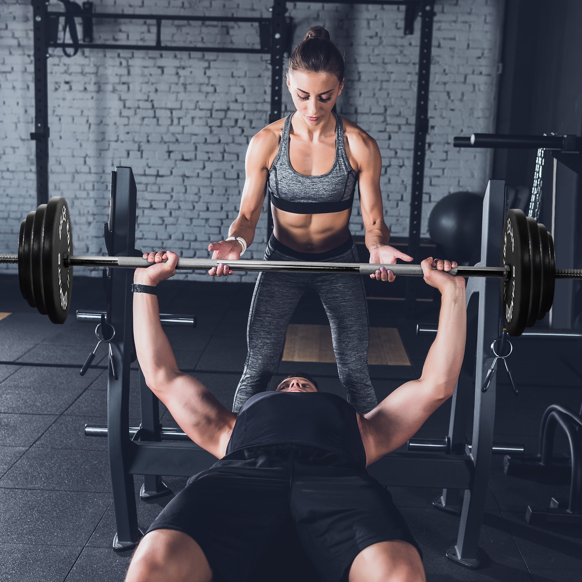 FlexWave 1-Inch Standard Cast Iron Weight Plate Set, 85LB Options, Multiple Sizes，for Strength Training & Weightlifting