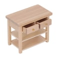 thumbnail image 3 of Gabinete de baño en miniatura, madera de abedul, Vintage, exquisito, Simple, multifuncional, DIY, Mini muebles para casa de muñecas 1/12, 3 of 5