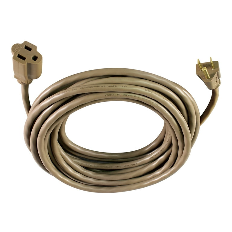 Hyper Tough 25FT 16AWG 3 Prong Tan Single Outlet Outdoor