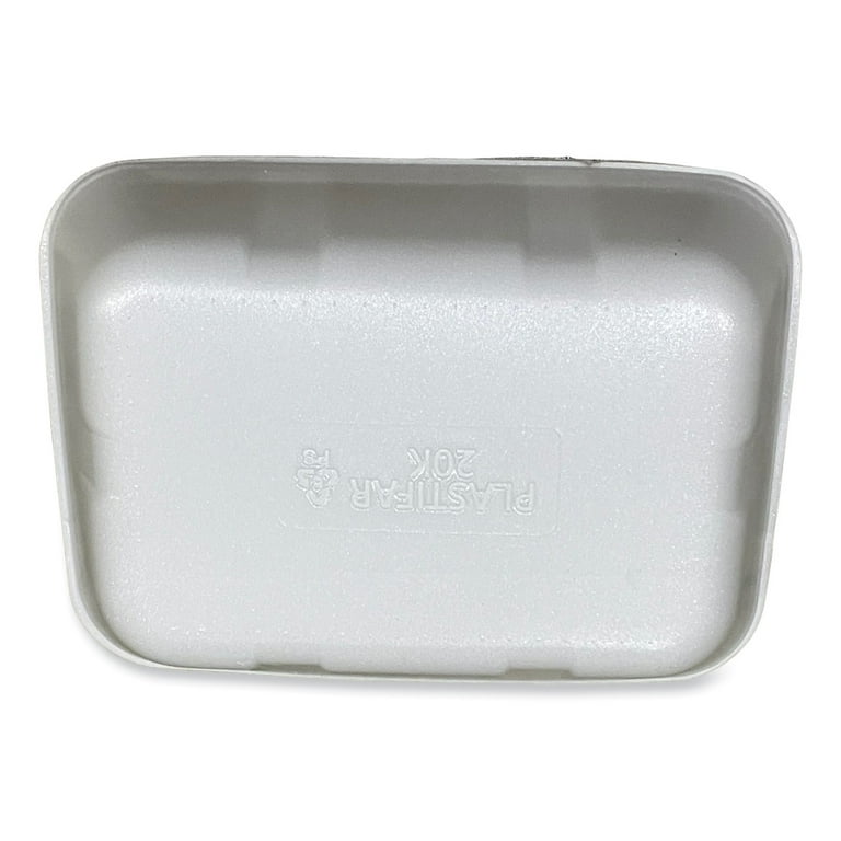 Meat Trays, #20K, 12 x 8.7 x 2.45, White, 250/Carton Meat Trays, #20K, 12 x 8.7 x 2.45, White, 250/Carton