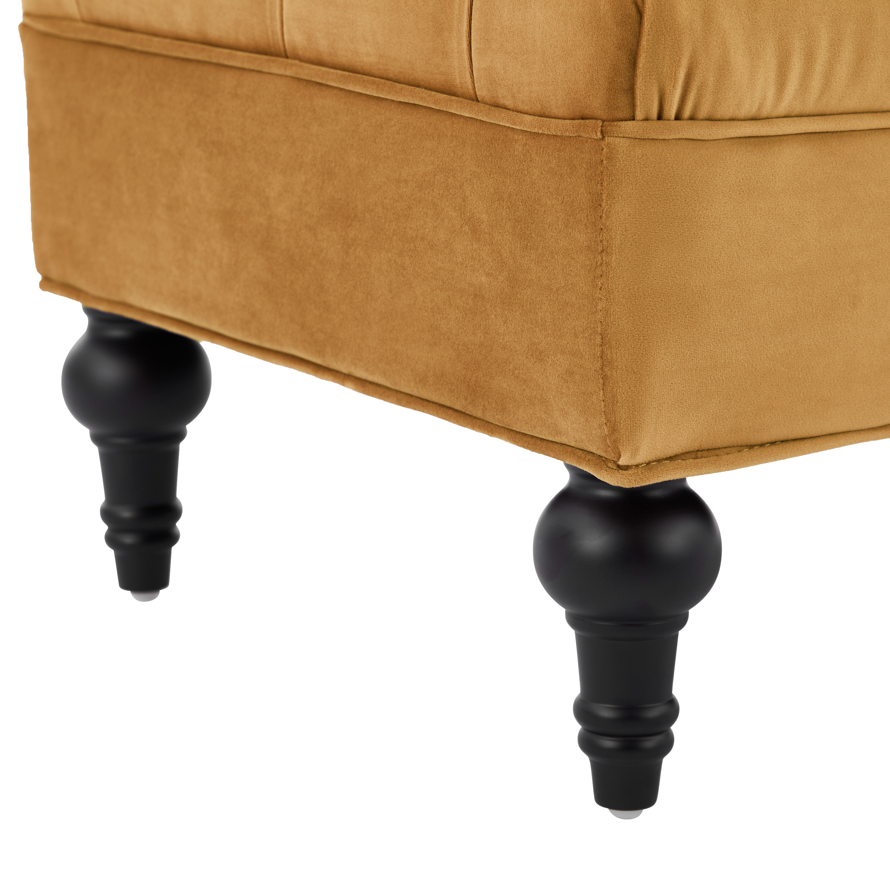 Alvantor End of Bed Benches Velvet Upholstered Bench with 2 Detachable Pillows for Bedroom,Living Room, Entryway Yellow