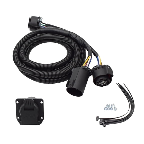 7-Pin Truck Bed Trailer Wiring Plug Harness Compatible with 250 350 450 550 Super Duty (Fit F series) 2017-2022 HC3Z-15A416-A