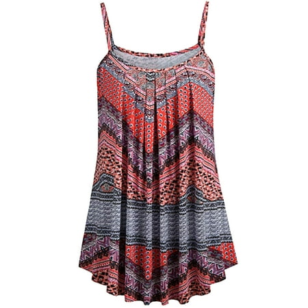 

Long Sleeve Dress for Women Sexy Dresses for Women Women Casual V-Neck Sleeveless Bandage Stripe Printed Loose Vest Sling Dress Summer Savings Clearance Summer Dresses Corset Dress Orange 2XL