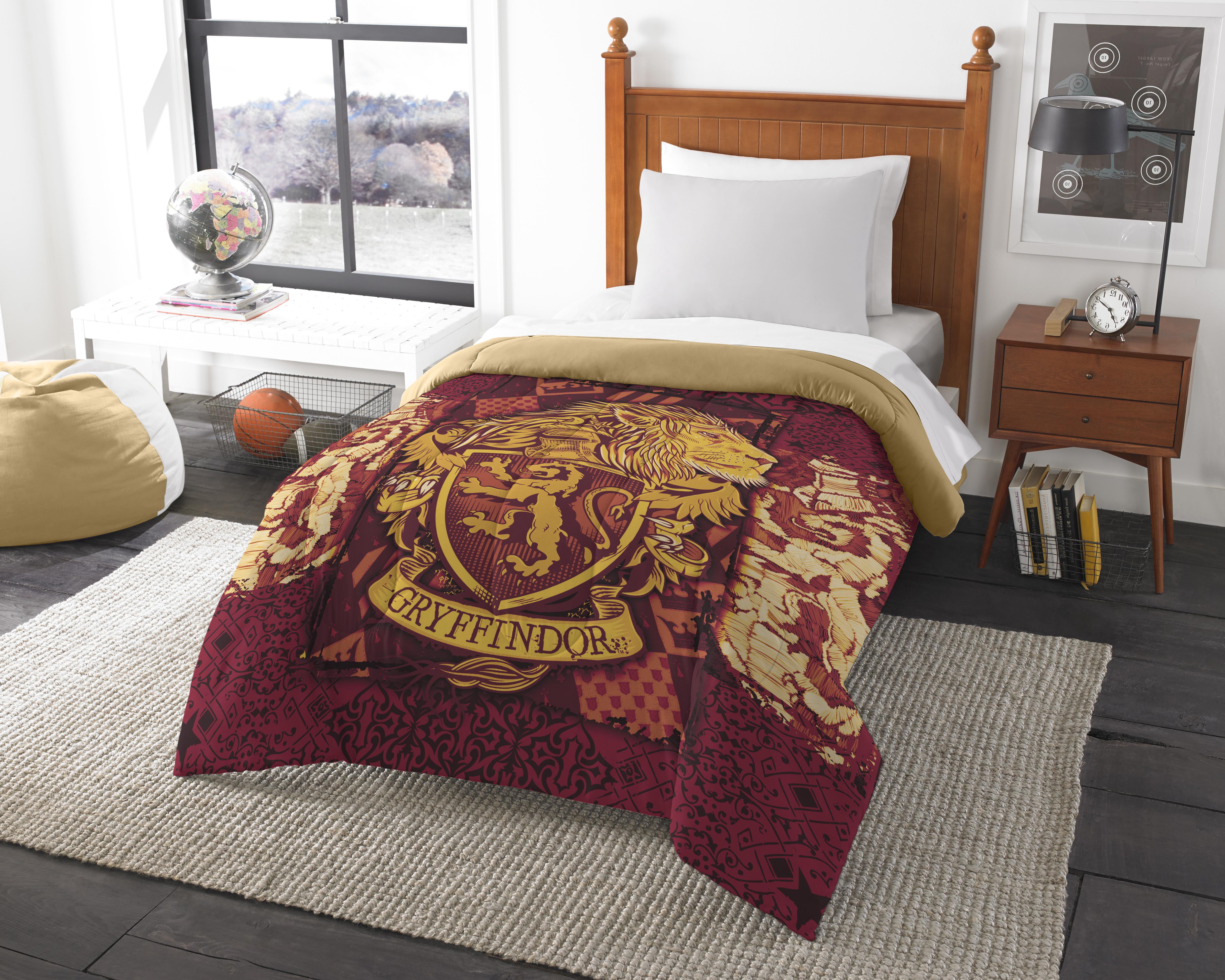 Harry Potter House Crests Comforter, Harry Potter Bed Set Twin