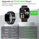 thumbnail image 2 of Reloj inteligente FITVII Health & Fitness Tracker 2024 con llamadas, 2 of 8