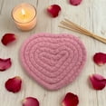 thumbnail image 6 of Linnome Valentine's Day Heart Shaped Cotton Knit Coasters Heat Resistant Drink Mats for Home and Parties, 6 of 6