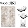 thumbnail image 2 of x Washable Area Rug for Living Room Bedroom Cream Neutral Carpet Low Pile Soft Thin Tapis Salon Abstract Modern Vacuumable Lightweight Large Throw Rug for Dining Room Kitchen, 2 of 9