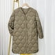 thumbnail image 1 of Chaqueta de invierno gruesa sin capucha para mujer, con forro polar, para protegerse del frío y abrigarse., 1 of 4