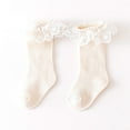 thumbnail image 4 of Baby Girl Solid Color Mesh Patched Design Lace Socks, 4 of 7
