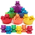 thumbnail image 1 of pcs Rainbow Bear Montessori Educational Toys with Stacking Cups Matching Game Color Assortment Children Educational Toys heqiyong LED, 1 of 2