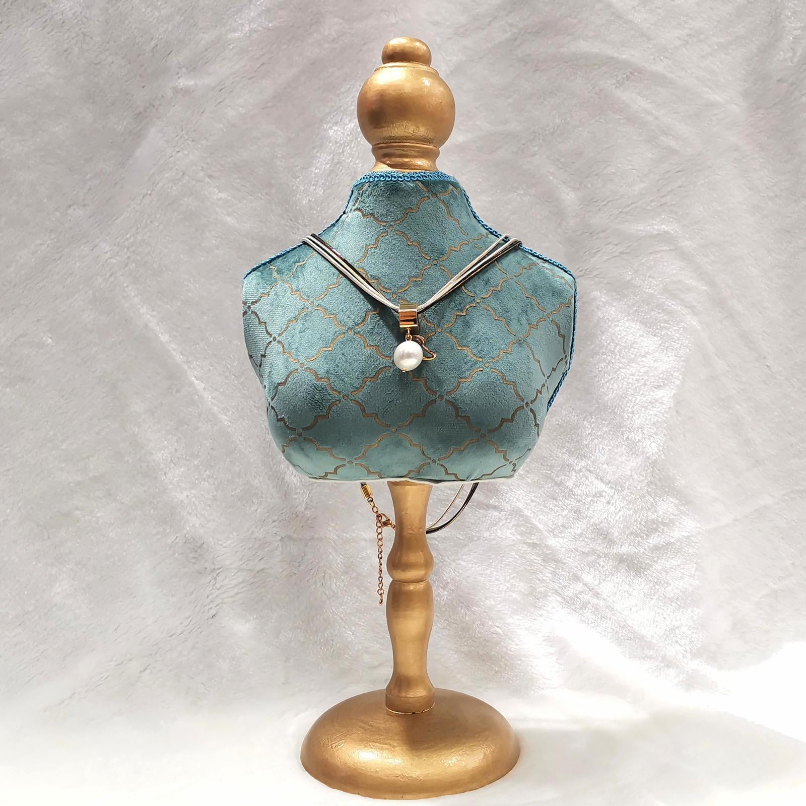 Fashion Necklace Display Stand Necklace Mannequin Holder Stand Displaying  and Storing Jewelry Bust Stand for Show Selling Photograph Prop 