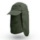 thumbnail image 1 of Sombrero de pesca Gorra para el sol con solapa para el cuello y la cara extraíble Sombrero de pesca CACAGOO  Verde, 1 of 7