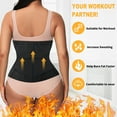 thumbnail image 4 of QRIC Neoprene Sauna Waist Trainer Corset Sweat Belt for Women Compression Cincher Band Workout Fitness Back Support, 4 of 6