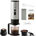 thumbnail image 1 of Portable Espresso Coffee Machine, Mini Travel Coffee Maker for Capsules & Ground Coffee, USB Rechargeable, Advanced Heating Extraction for On-the-Go, 1 of 8
