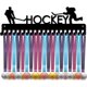 thumbnail image 1 of Soporte de pared metálico para medallas, exhibidor de hockey, con 20 ganchos., 1 of 9