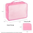 thumbnail image 2 of Packing Cubes Set, 2 Pcs Packing Organizers Set for Suitcases, Large Capacity Travel Luggage Organizers Set includes 7 Large Size Storage Bags, Convenient Organizer Bags for Travel (Pink), 2 of 6